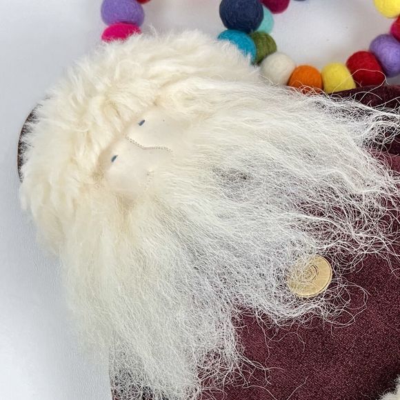 Woof & Poof 24" Plush Santa 2011 Shelf Sitter Velvet Pants Real Fur Collectible - Picture 4 of 14